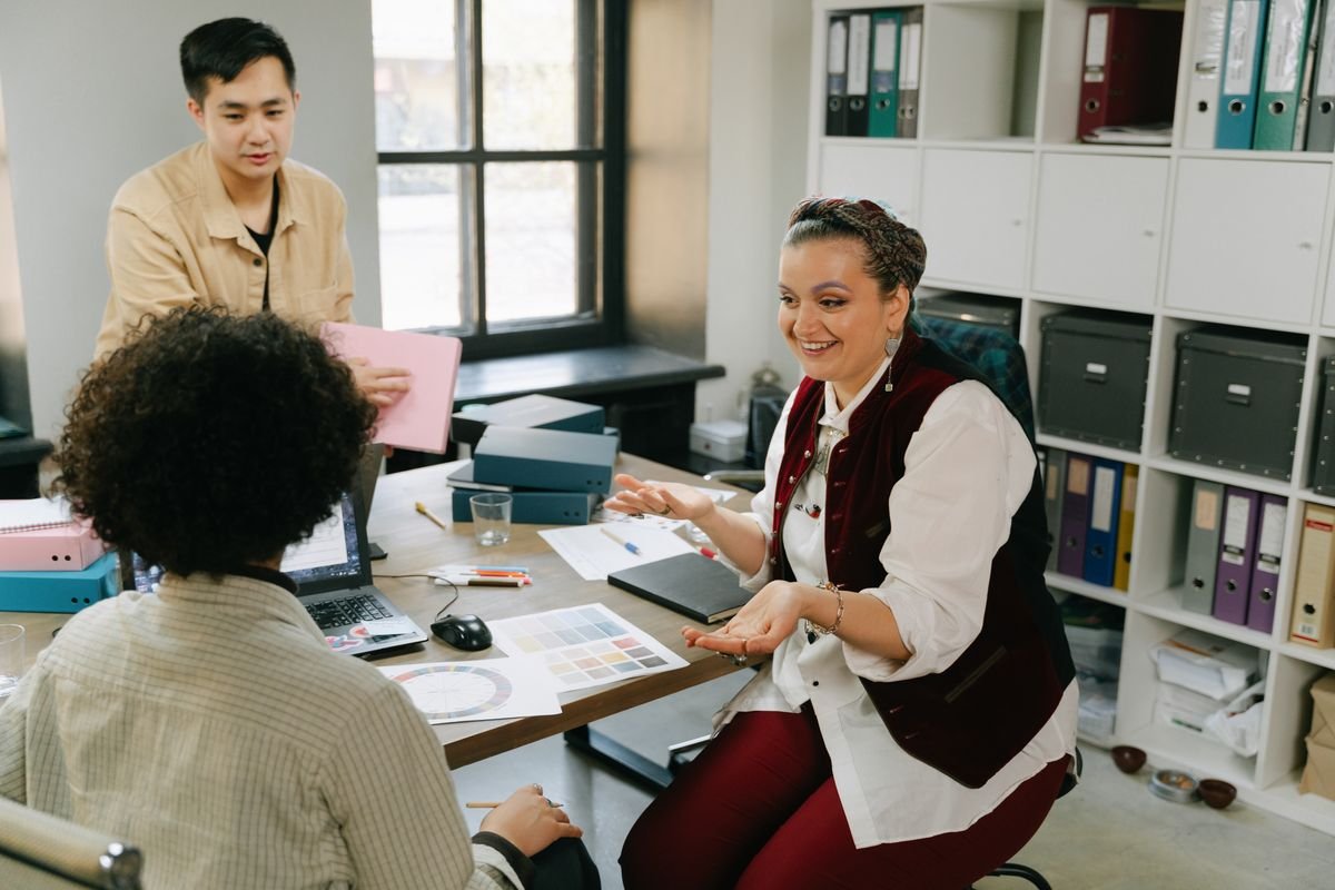 Agency team in a strategy discussion